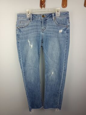 Jennifer Lopez Distressed Boyfriend Jeans